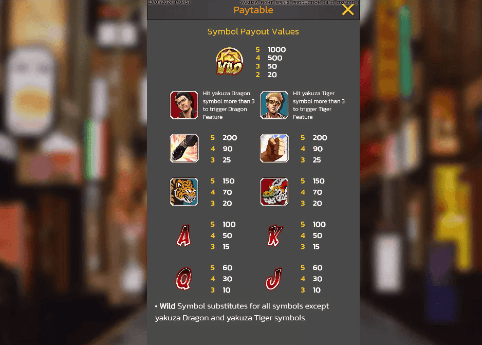 Game slot online Yakuza Fight