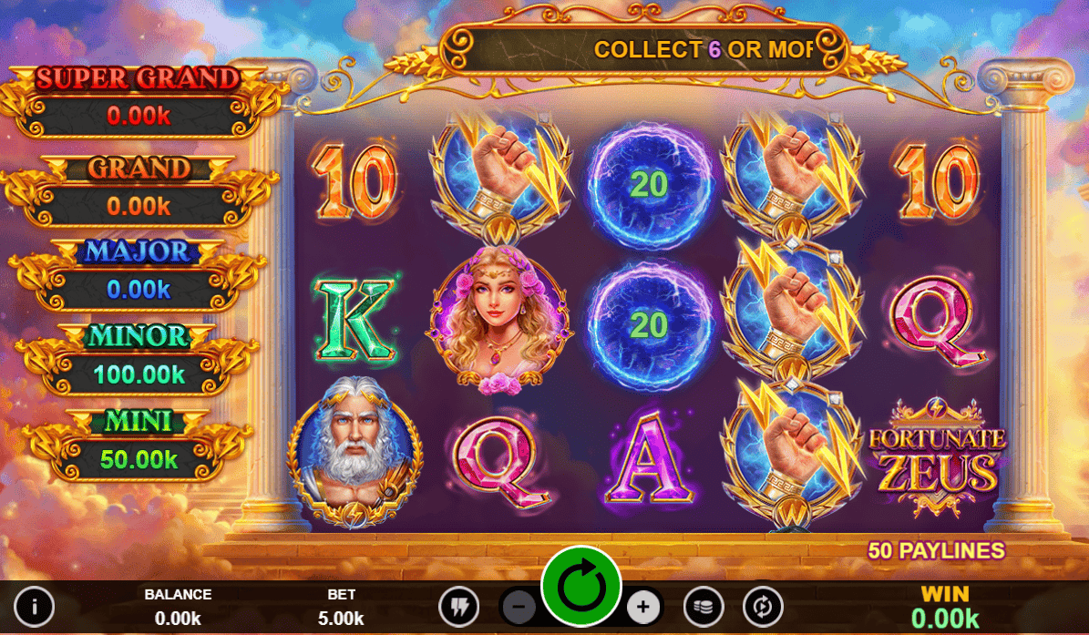 Game slot online Fortunate Zeus