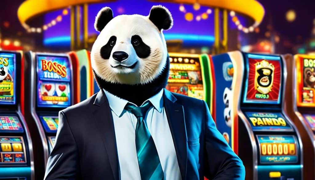 simbol panda berjas